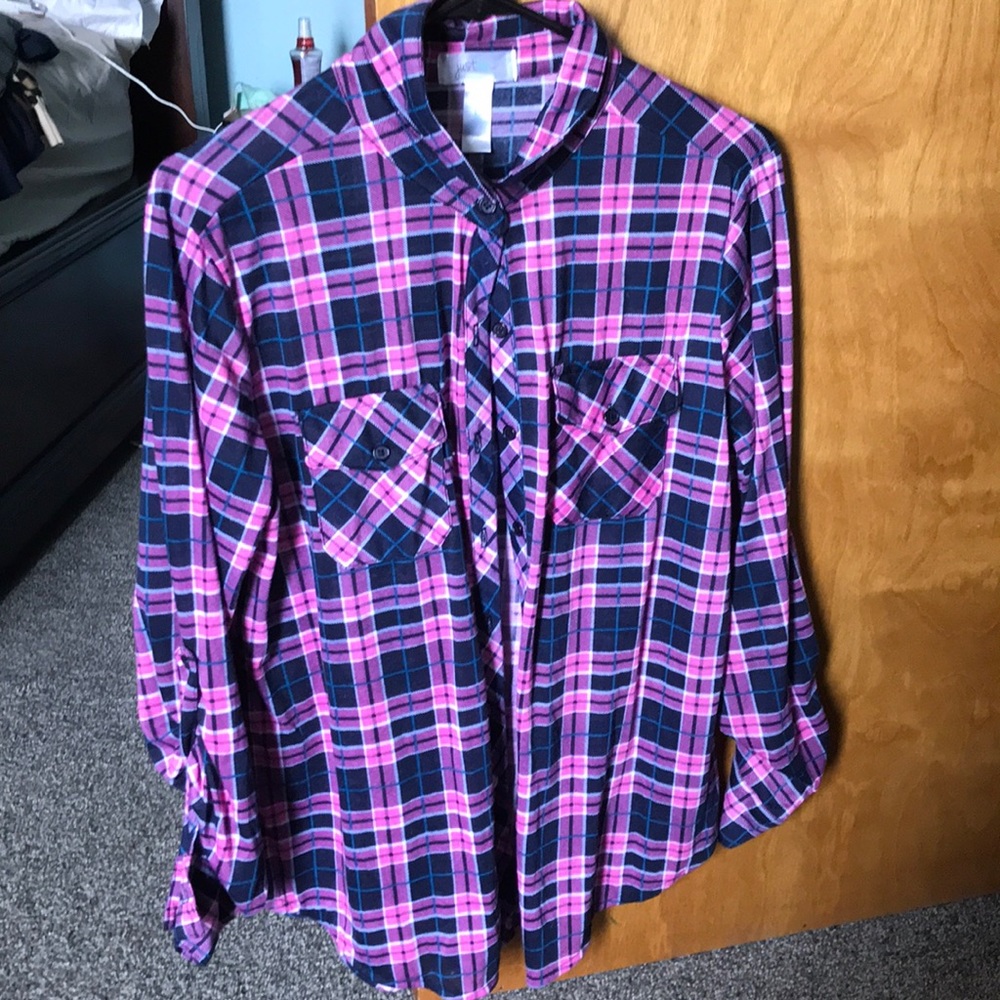 Flannel button up
